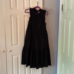 JCrew Black Midi Dress s14